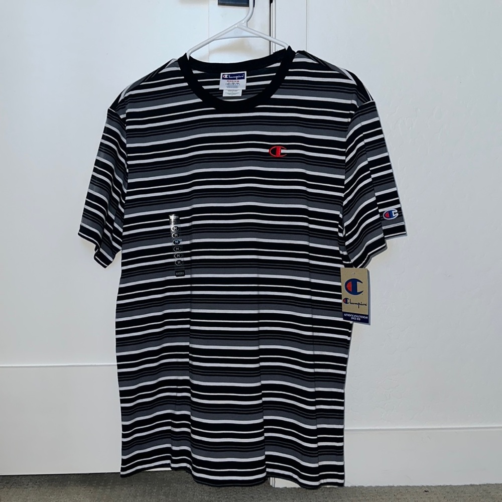 Champion men’s striped T-shirt NWT. Perfect condition